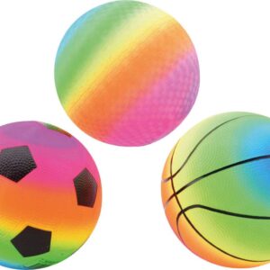 150572.jpg Bal Regenboog maat 5, 3 ass