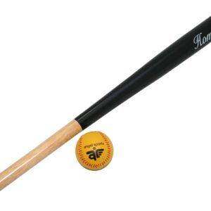 Honkbalknuppel set bla/zw.28"+bal blist.