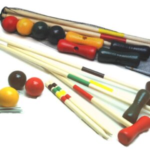 Croquetspel 4 spelers 80 cm hout in net