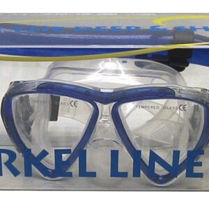 Duik-SET KID Blauw tr.SILICONE Shallow