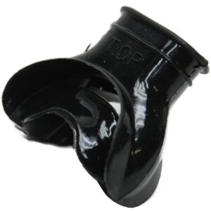 Duikautomaat mondstuk zwart silicone