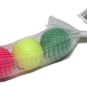 Beachball balletjes 3 in net fluor kleur