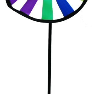 585391.jpg Windmolen enkel met houten stok 18 cm.