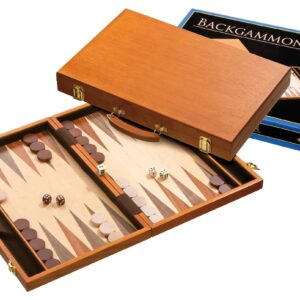 Backgammon1104Kof.Br.Hout ingel.46x30cm
