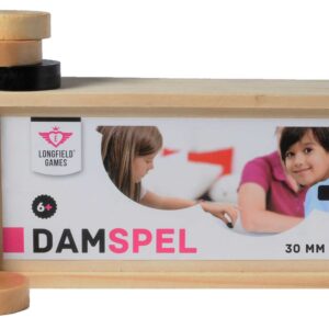 Damschijven 30 in luxe blank houten kist