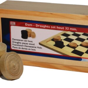 Damschijven 32 in luxe blank houten kist