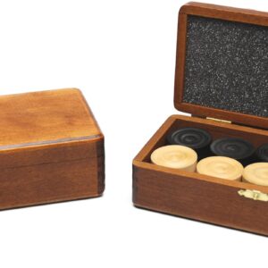 690110.jpg Damsten.blank/zw.in bruin hout klap-kist