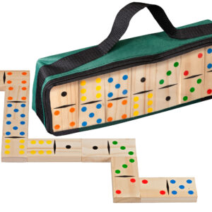 696117.jpg Domino 3617 dubbel 6 hout Groot