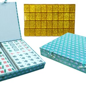 720401.jpg Xah-Jong Stenen Wit/Goud, groen stof