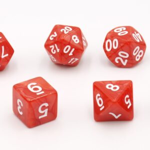 OLYMPUS DIGITAL CAMERA Dobbelstenen Rood Parelmoer 7 set Brick