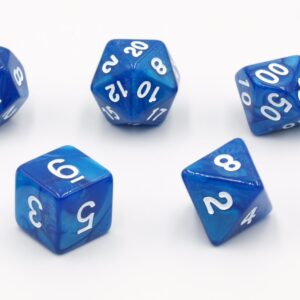 OLYMPUS DIGITAL CAMERA Dobbelstenen Blauw Parelmoer 7 set Brick