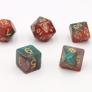 OLYMPUS DIGITAL CAMERA Dobbelstenen Stardust Rood/Groen 7set