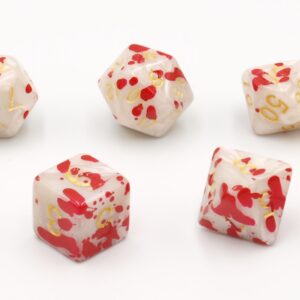 OLYMPUS DIGITAL CAMERA Dobbelstenen Bloodspatter Wit 7 set Bric