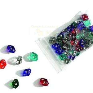 Dobbelst. acryl D10 kant.6 kleu.ass.VE12