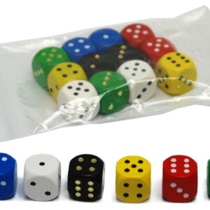 732039.jpg Dobbelsteen 16 mm.hout 6 kleur ass.VE12