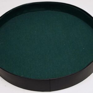 Dobbelpiste rond zwart vinyl m.vilt 26cm