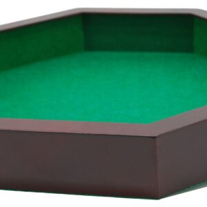 Dobbelpiste 8-hoek. MDF gr.vilt 38cm