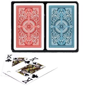 755384.jpg Pokerkaarten KEM 2-pack 100% Blauw/Rood