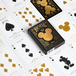 Pokerkaarten Bicycle- Mickey Black/Gold