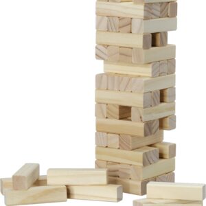 Blokkentorenspel Timber 56 blok bla.hout