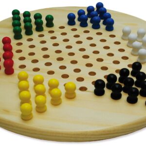 793102.jpg Halma-ster hout 28 cm m.gekl.houten penn