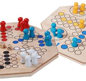 796760.jpg Ludo Jumbo XL 50cm.hout dubbel 4+6 pers