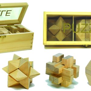 IQ Geduldspellen hout 3 stuks in ho kist