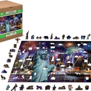 800118_doos.jpg Wooden puzzle New York by night 1000 XL