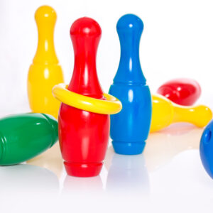 Bowling/Kegelset 6 kegels/bal/werpring